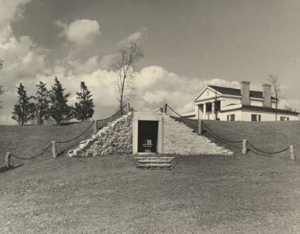 Captain John Cotton residence. Also known as "Beaupre," this Greek Revival style house was built in 1842 for Cotton, a retired U.S. Army officer.