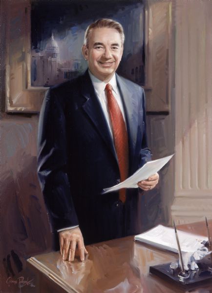 Portrait of Governor Tommy Thompson of Wisconsin, 1986-2000.