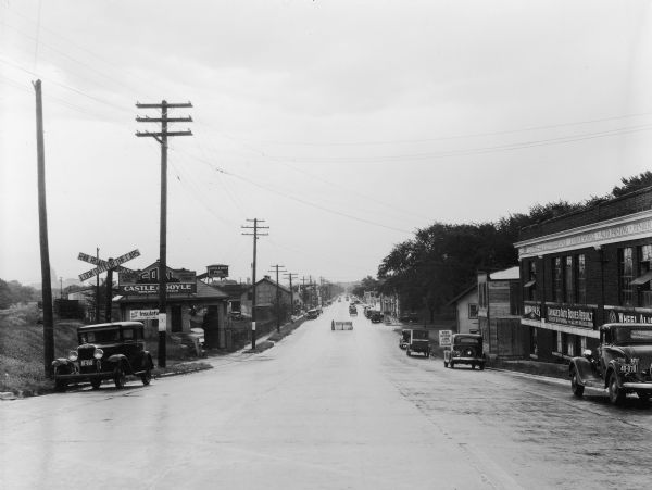 View of Regent Street from the intersection of Regent and Monroe Streets.