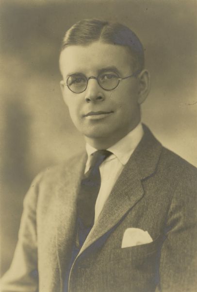 Studio portrait of William T. Evjue.