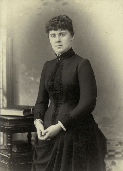 Studio portrait of Mary Louise Atwood, eldest daughter of David Atwood.