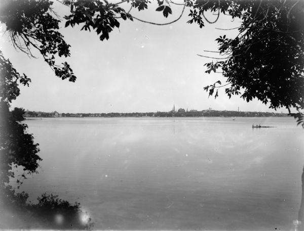 A city view of Madison across the lake from the old Assembly Grounds.