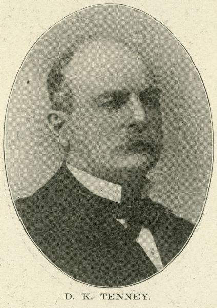 Head and shoulders portrait of D.K. Tenney.