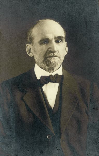 Studio portrait of the Reverend E.P. Wheeler who founded Northland College.