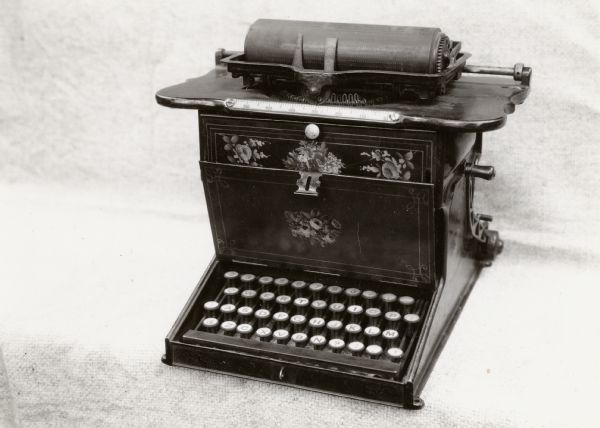 The Sholes-Glidden typewriter.
