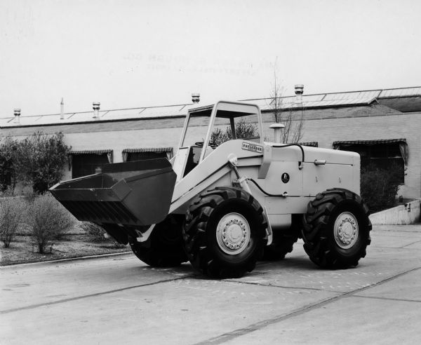 The Hough HW Payloader was built by Frank G. Hough Company of Libertyville, Illinois. The construction equipment manufacturer was purchased by International Harvester in 1952.