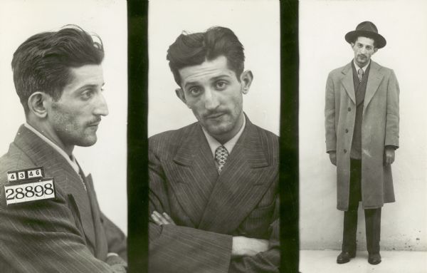 Prisoner photograph of Salvatore "Cono" Librizzi, inmate number 28898, a laborer  who was convicted of burglary.