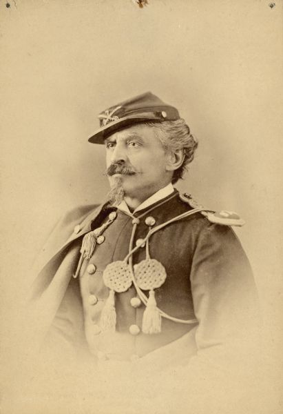 Portrait of Charles de Rudio, First Lieutenant, 7th Cavalry, Company E, in uniform.