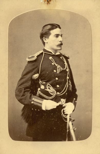 Studio portrait of William V.W. Reilly of the 7th Cavalry.