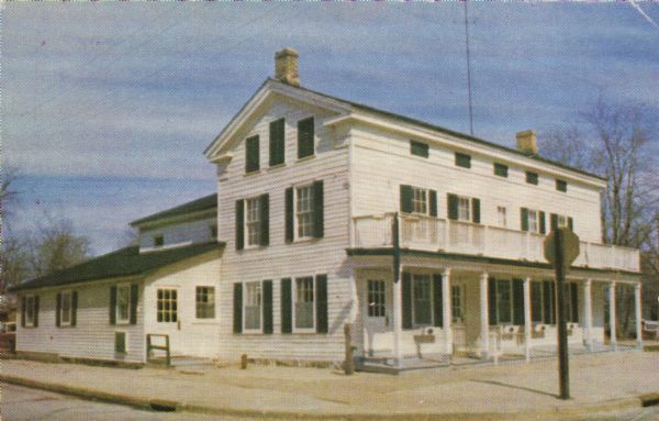 Exterior view of the Wilmot Stage Stop inn, which was established in 1848.