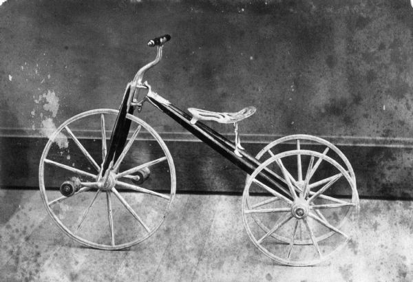 Velocipede produced at children's carriage factory.