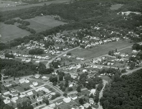 Aerial view of the Crestwood neighborhood.