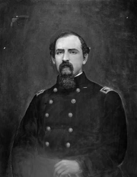 Portrait of John Wayles Hemings Jefferson in uniform.