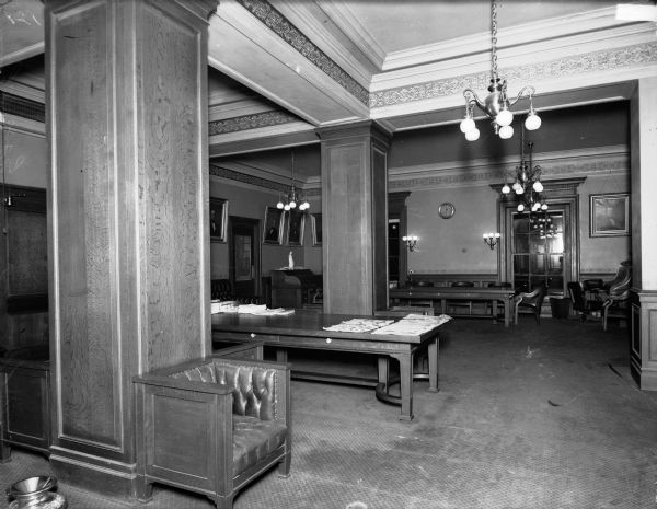 Governor's office lobby in the Wisconsin State Capitol.