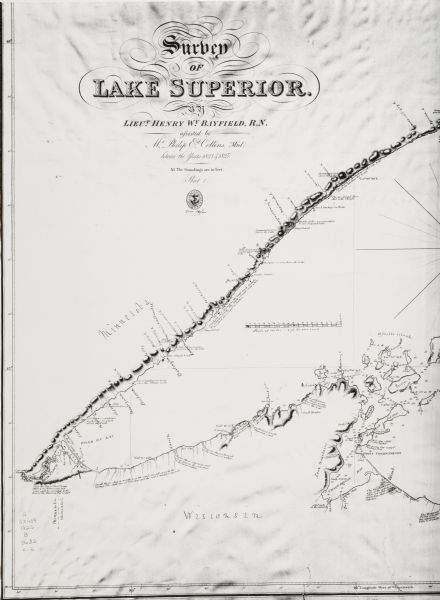 Survey of Lake Superior including Wisconsin and Minnesota.