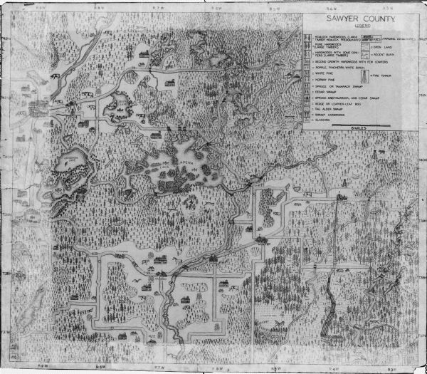 Sawyer County. Land use inventory map.