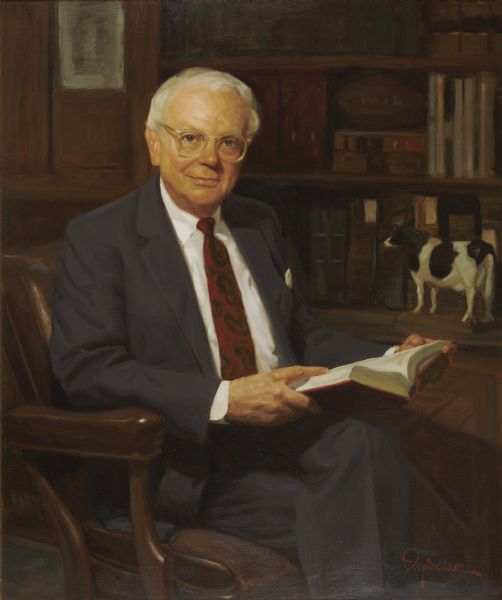 Painted portrait of Democrat John Whitcome Reynolds.