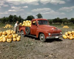 International Harvester Truck with Pumpkins
