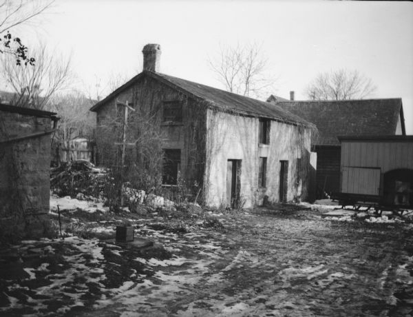 Rear view of house on lower West Main Street.