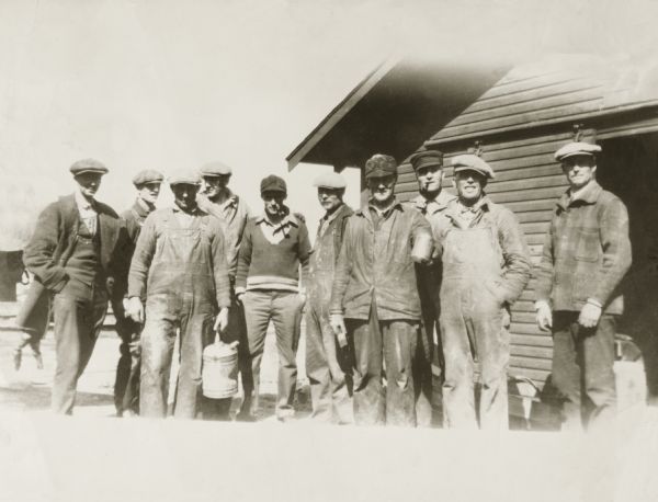 Group portrait of fishermen.