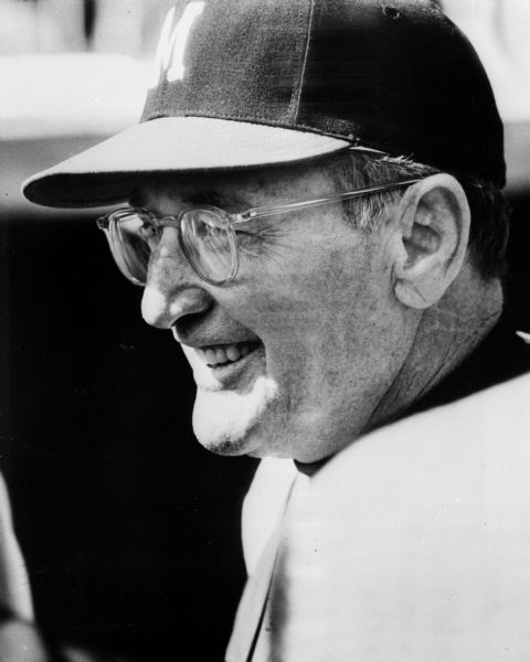 Head shot of Milwaukee Braves manager Fred Haney.

Under his management In 1957, with a lineup that included future Baseball Hall of Fame members Henry Aaron, Eddie Mathews, Warren Spahn and Red Schoendienst and stars such as Lew Burdette and Del Crandall, the Braves won the NL pennant by eight games over the Cardinals. Then, led by Burdette's three complete-game victories, they defeated the New York Yankees in seven games during the 1957 World Series.
