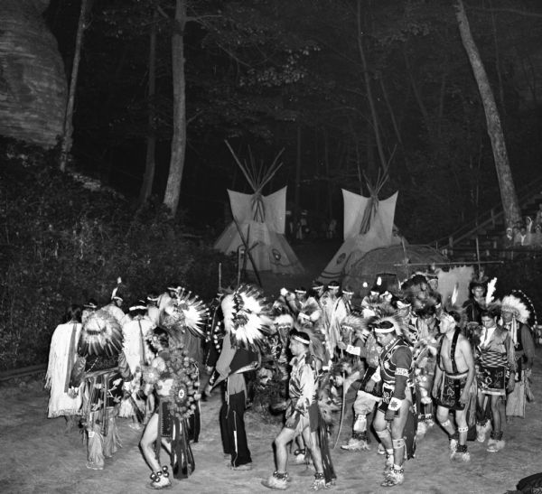 Dancers at Stand Rock Indian Ceremonial, in the Amphitheater.