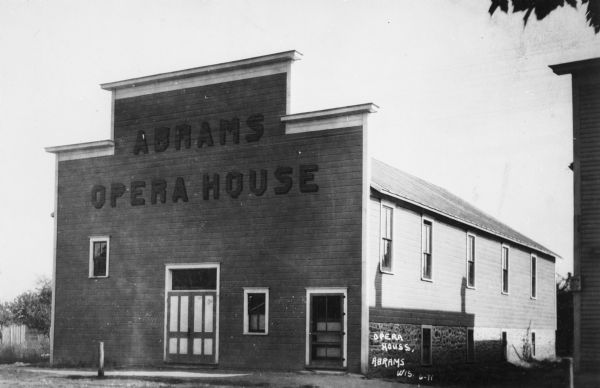 Exterior of Opera House. Today this building is the Town Hall.
