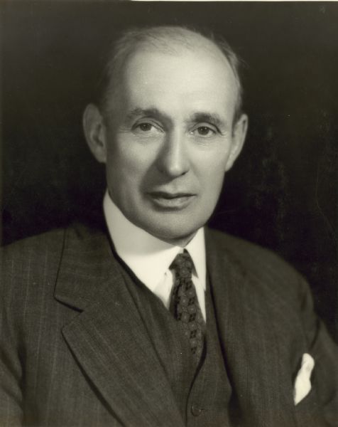 Studio portrait of Arthur W. Page.