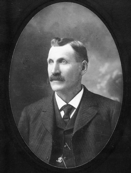 Portrait of Adam Schumacher. His family operated the Potosi Brewery through several generations.