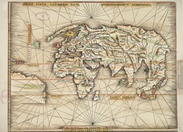 First World Map Maker Orbis Typus Universalis World Map | Map Or Atlas | Wisconsin Historical  Society