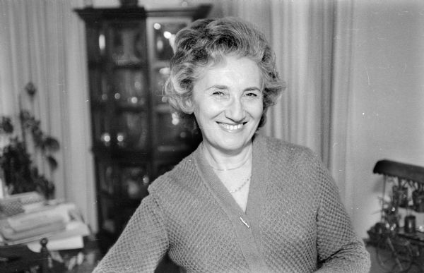 Holocaust survivor Flora van Brink Hony Bader (nee Melkman) at her Milwaukee residence.