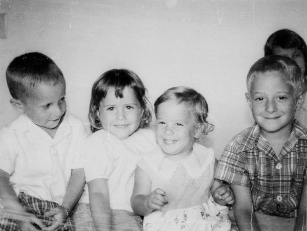 From left: Louis Koplin's nephew, Lanny Lichter, daughter Anne Koplin, daughter Rita Koplin, son Steven Koplin.