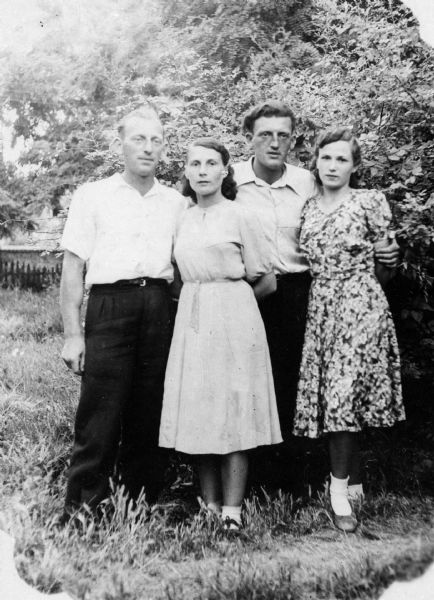 From left: Isidor Platner, friend, Fred Platner, friend; Tashkent, U.S.S.R.