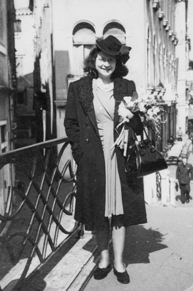Ida Banon Relles shortly after her marriage to Mayer Relles; Venice (Jewish Ghetto).
