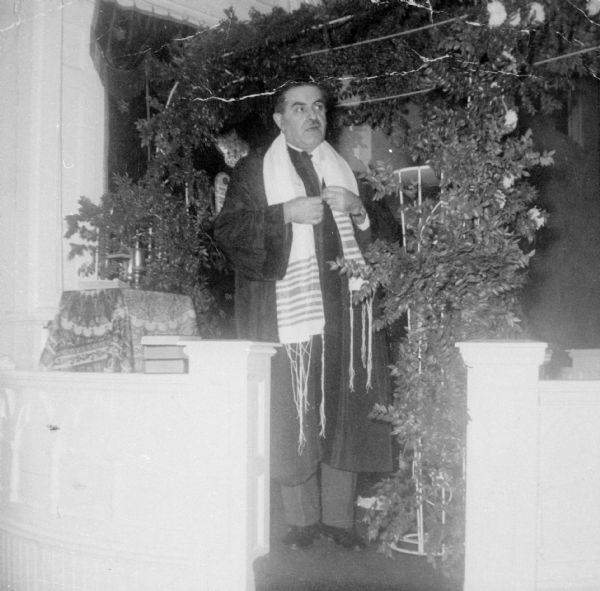 Rabbi Mayer Relles after performing a wedding.