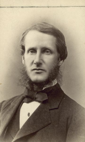 Head and shoulders portrait of Professor William Francis Allen.