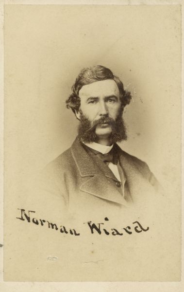 Head and shoulders studio portrait of Norman Wiard.