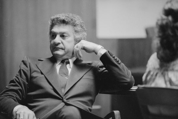 Don Eisenberg, defense attorney, in the court room during the Barbara Hoffman murder trial.