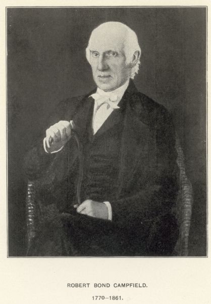 Portrait of Robert Bond Campfield, seated in a chair.