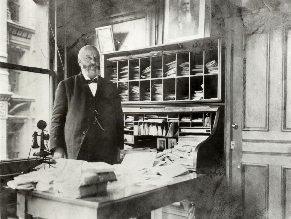 Anthony Comstock in his New York office.