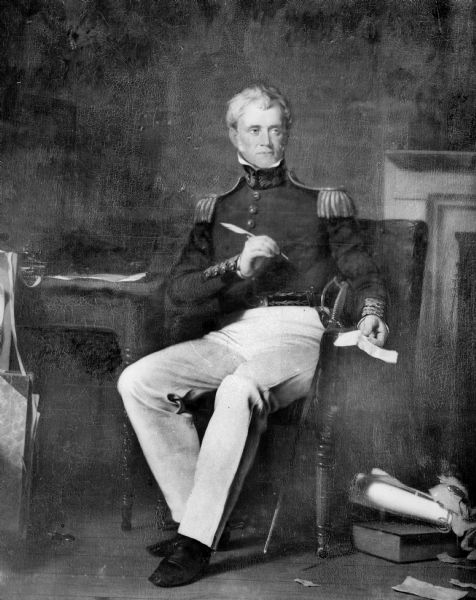 Portrait of Colonel Sylvanus Thayer (June 9, 1785-Septmeber 7, 1872) in military uniform.