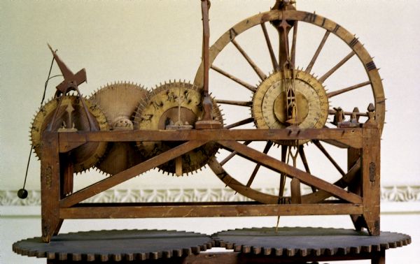 Detail of clock design by John Muir.
