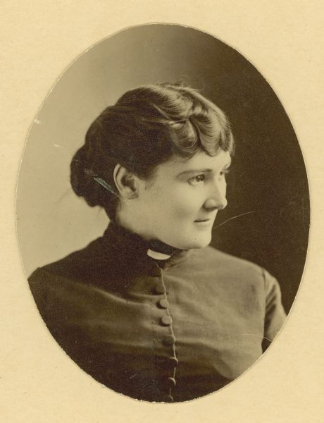 Quarter-length portrait of Nina Sturgis Dousman (1852-1930), wife of Hercules II and mother of Louis, Virginia, Violet, Nina and Judith.