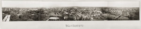 A panoramic view of the city of Stoughton.
