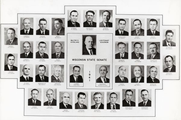 Composite photograph of the Wisconsin Senate of 1941.