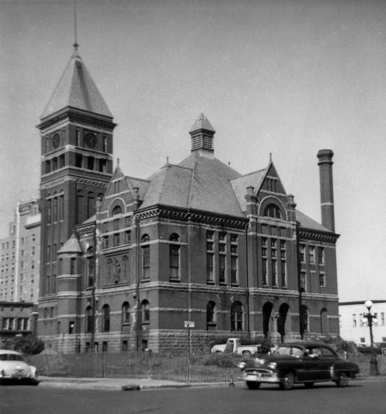 Marathon County Court House Photograph Wisconsin Historical Society