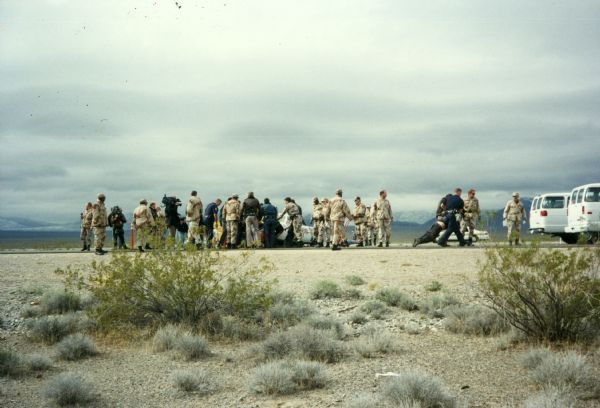Arrest of Nukewatch demonstrators at a Nevada test site.