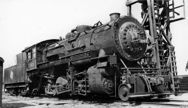Locomotive Engine No. 1363 of the Chicago, Milwaukee, St. Paul and Pacific Railroad Company.