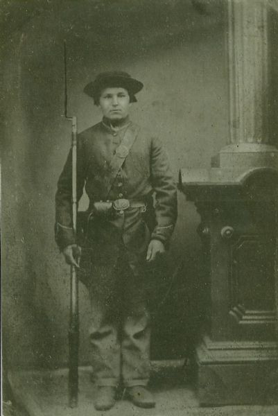 Civil War soldier Micheal Stutzman who served in the Wisconsin Infantry, 50th Company F.