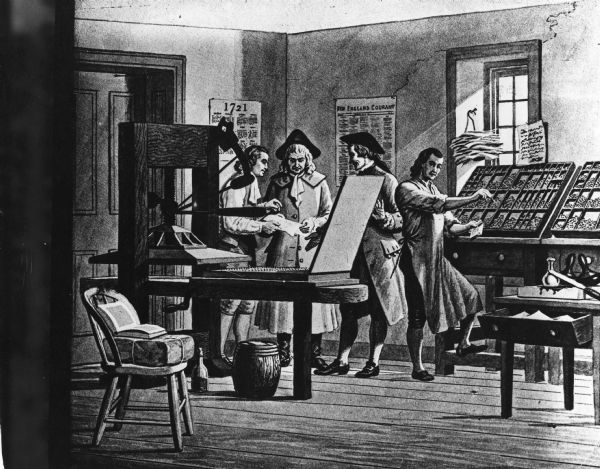 Ben franklin book and job printing office